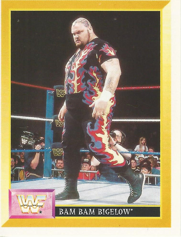 WWF Merlin Sticker 1994 Bam Bam Bigelow #180