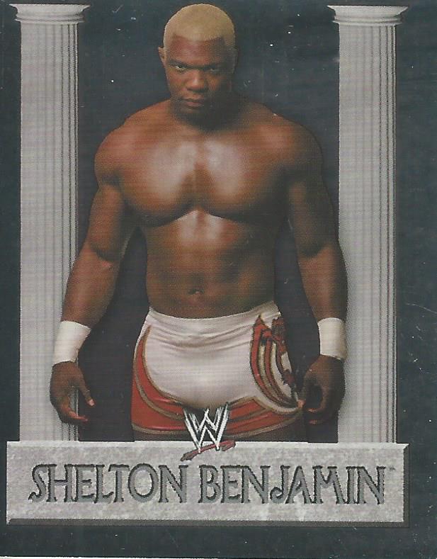 WWE Merlin Heros 2008 Stickers Shelton Benjamin Foil #180