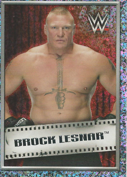 WWE Topps 2018 Stickers Brock Lesnar Foil #180