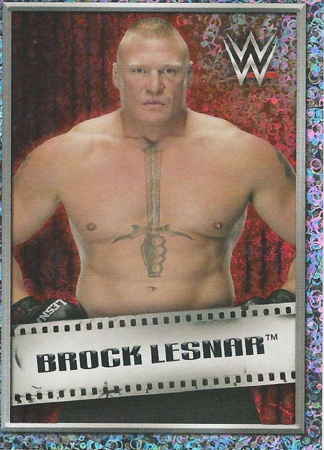 WWE Topps 2018 Stickers Brock Lesnar Foil #180