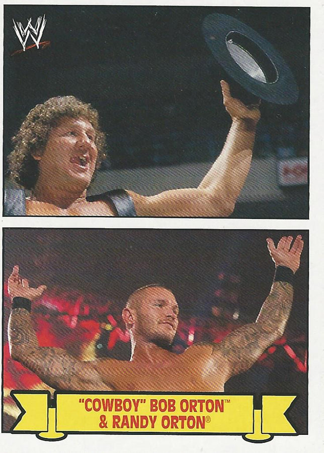 WWE Topps Heritage 2012 Family History Randy and Bob Orton 1 of 10 trading card PW Catalog