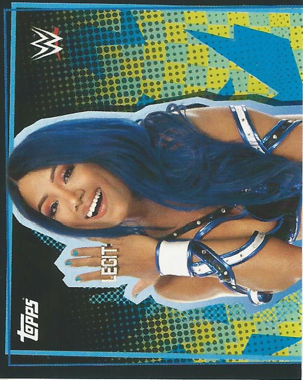 WWE Topps Road to Wrestlemania Stickers 2021 Sasha Banks #180