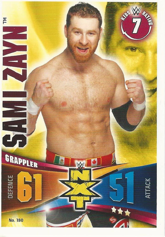 WWE Topps Slam Attax Rivals 2014 Sami Zayn #180 NXT