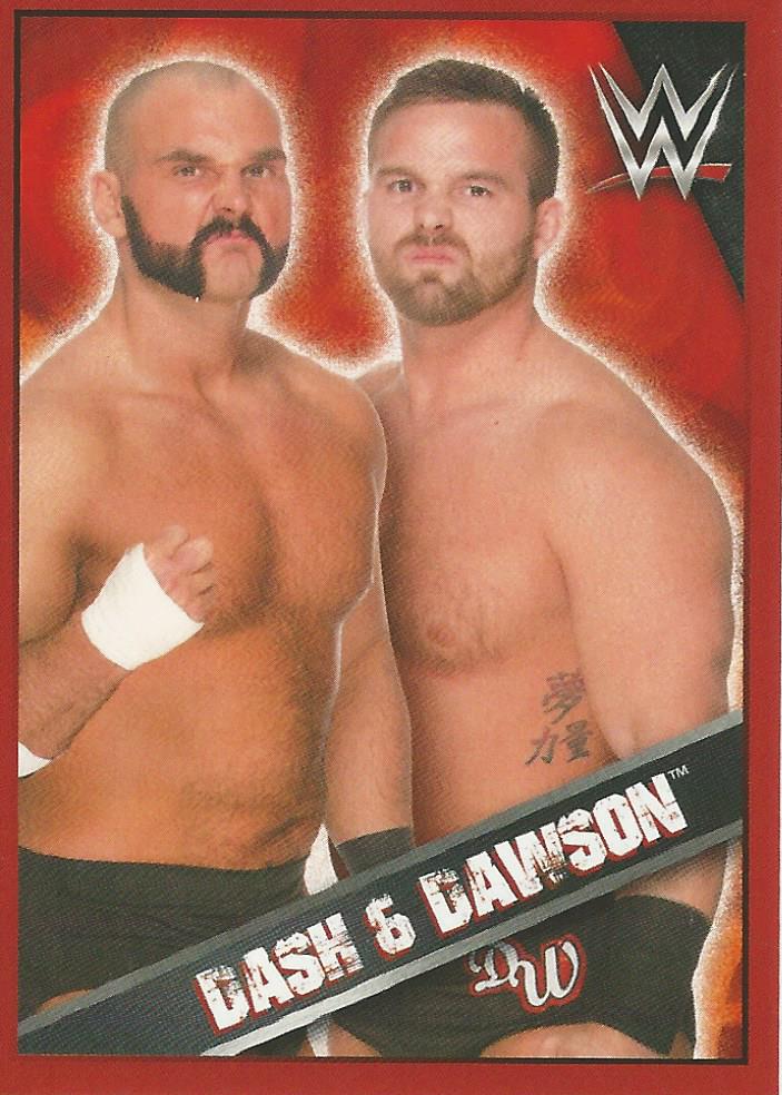 WWE Topps Then Now Forever 2016 Stickers Dash and Dawson FTR #180