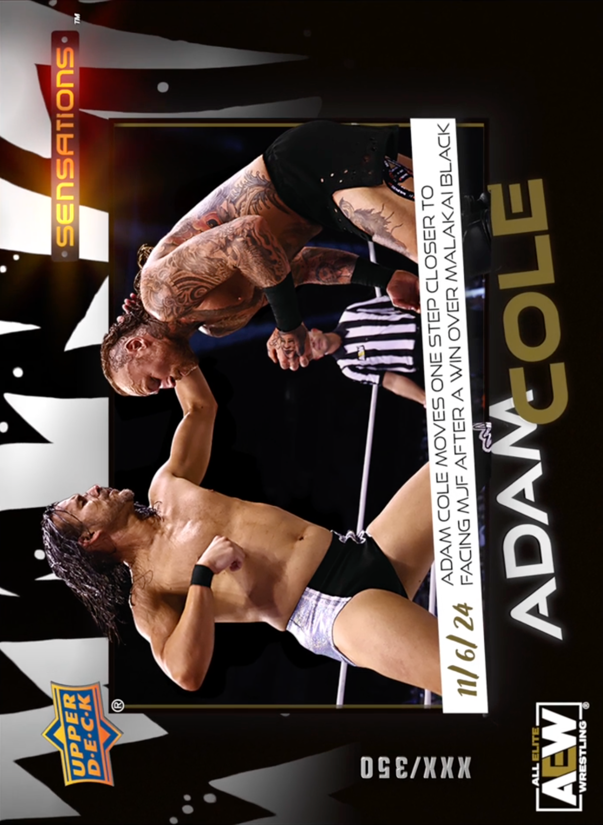 11/6/24 – Adam Cole – Adam Cole Moves One Step Closer to Facing MJF After a Win Over Malakai Black