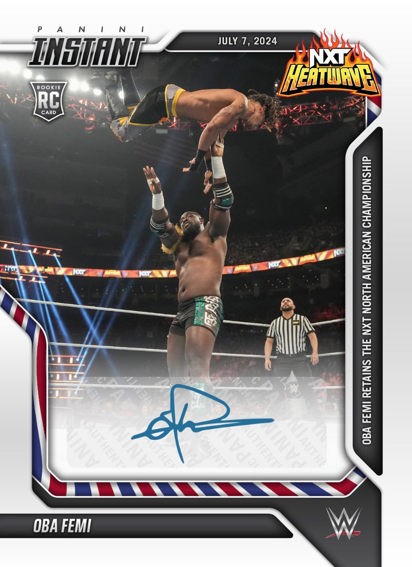 OBA Femi – OBA Femi Retains the NXT North American Championship trading card PW Catalog
