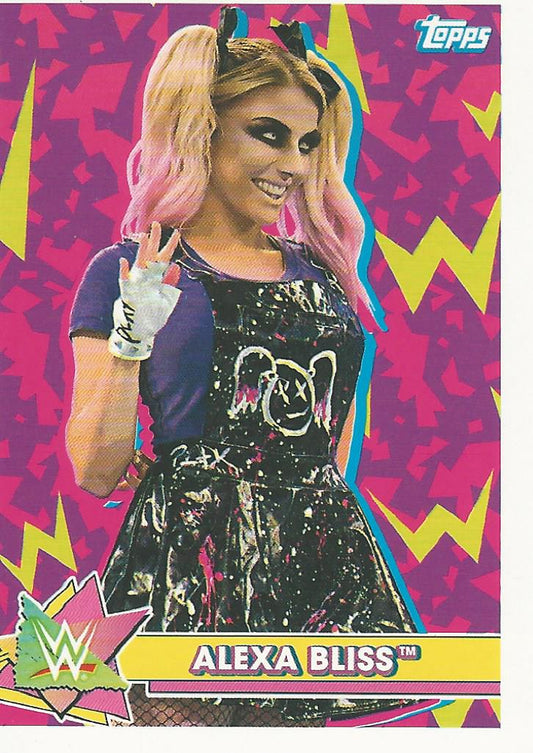 WWE Topps Heritage 2021 Sticker Card Alexa Bliss S-2 trading card PW Catalog