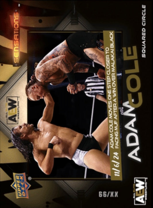 11/6/24 – Adam Cole – Adam Cole Moves One Step Closer to Facing MJF After a Win Over Malakai Black trading card PW Catalog