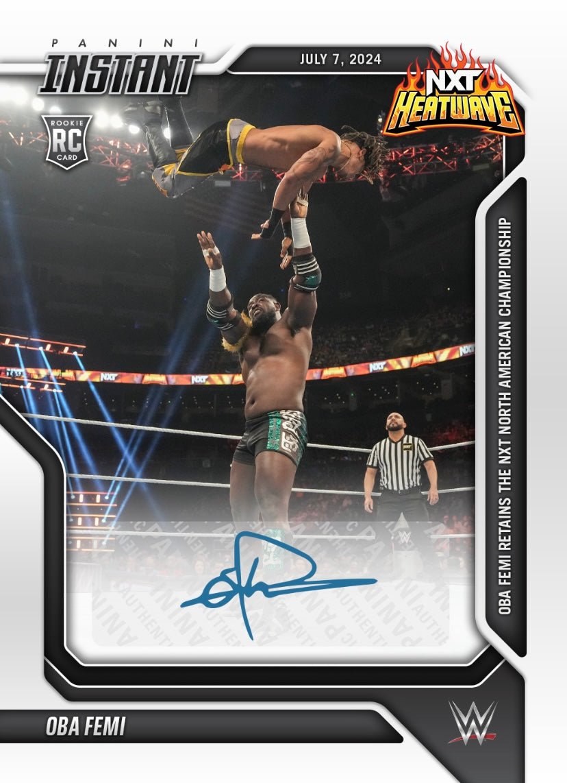 OBA Femi – OBA Femi Retains the NXT North American Championship trading card PW Catalog