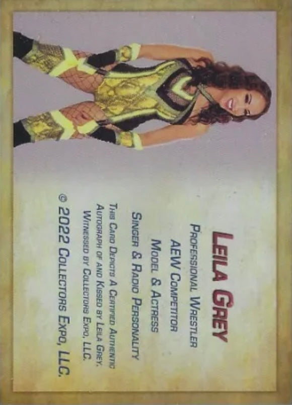 Leila Grey trading card PW Catalog