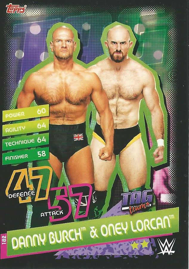 WWE Topps Slam Attax Reloaded 2020 Danny Burch & Oney Lorcan #182