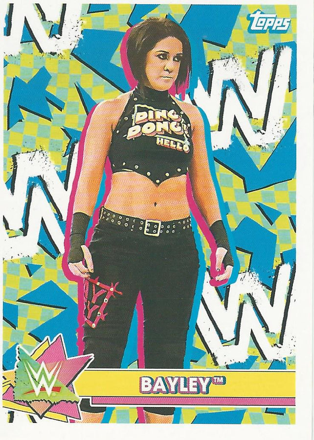 WWE Topps Heritage 2021 Sticker Card Bayley S-3 trading card PW Catalog