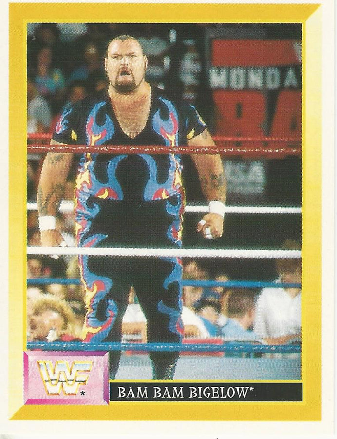 WWF Merlin Sticker 1994 Bam Bam Bigelow #182