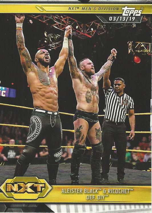 WWE Topps NXT 2019 Ricochet and Aleister Black #82