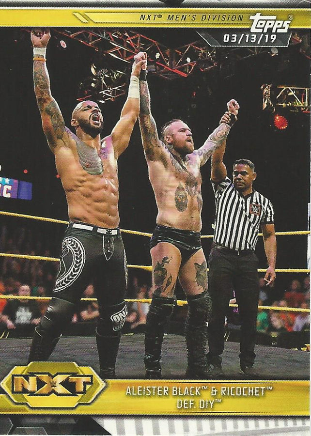 WWE Topps NXT 2019 Ricochet and Aleister Black #82