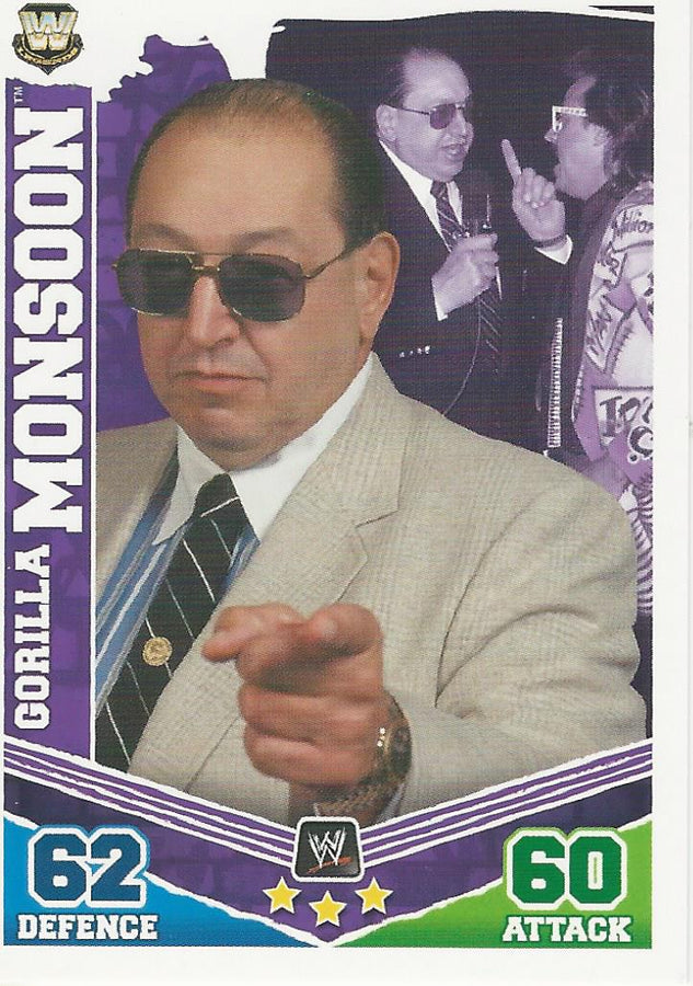 WWE Topps Slam Attax Mayhem 2010 Gorilla Monsoon #182