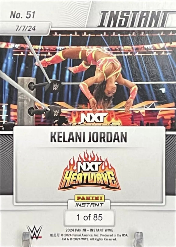 Kelani Jordan – Kelani Jordan Retains the NXT Women’s North American Championship trading card PW Catalog