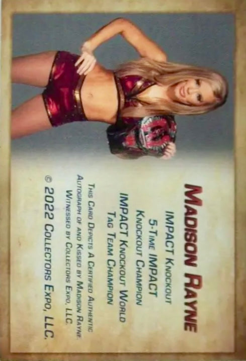 Madison Rayne trading card PW Catalog