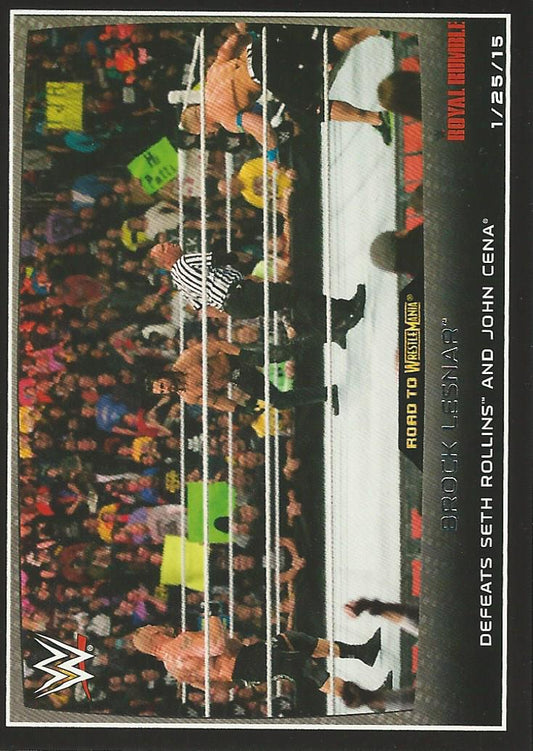 WWE Topps Road to Wrestlemania 2015 Brock Lesnar #83