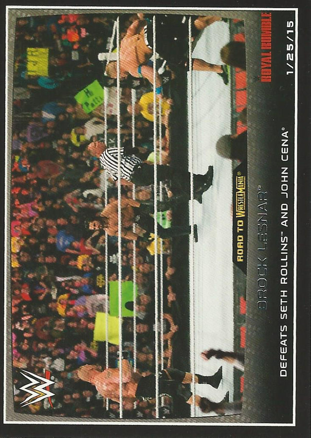 WWE Topps Road to Wrestlemania 2015 Brock Lesnar #83