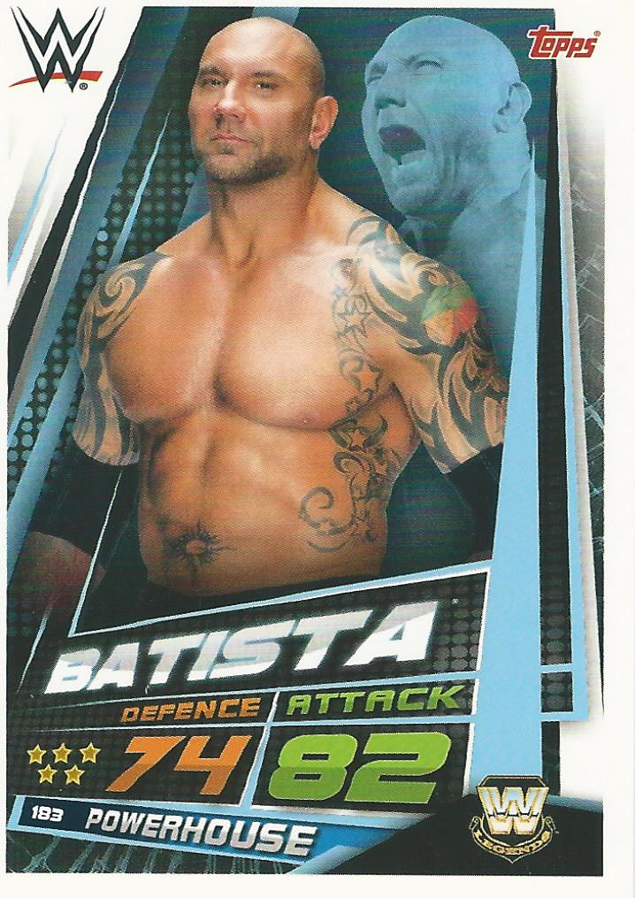 WWE Topps Slam Attax Universe 2019 Batista #183