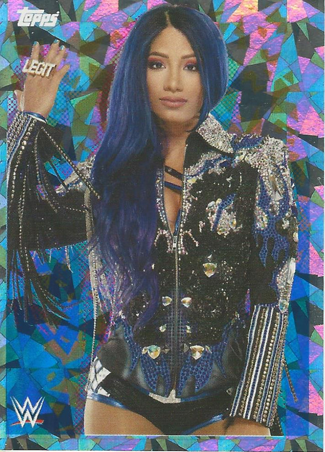 WWE Topps Road to Wrestlemania Stickers 2021 Sasha Banks #183