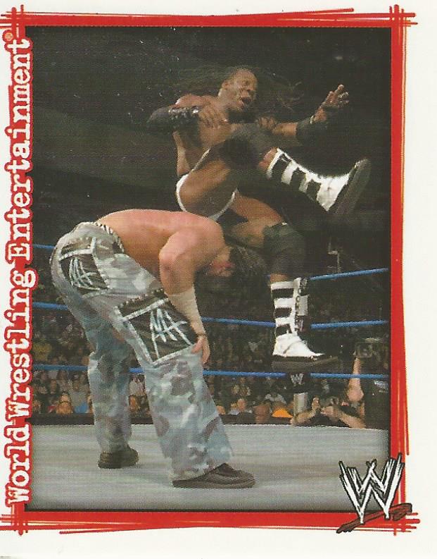 WWE Topps Superstars Uncovered 2007 Sticker Booker T #183