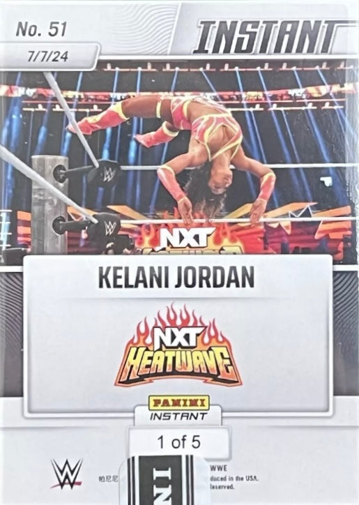 Kelani Jordan – Kelani Jordan Retains the NXT Women’s North American Championship trading card PW Catalog