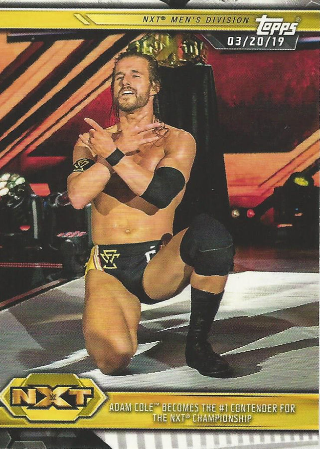 WWE Topps NXT 2019 Adam Cole #84