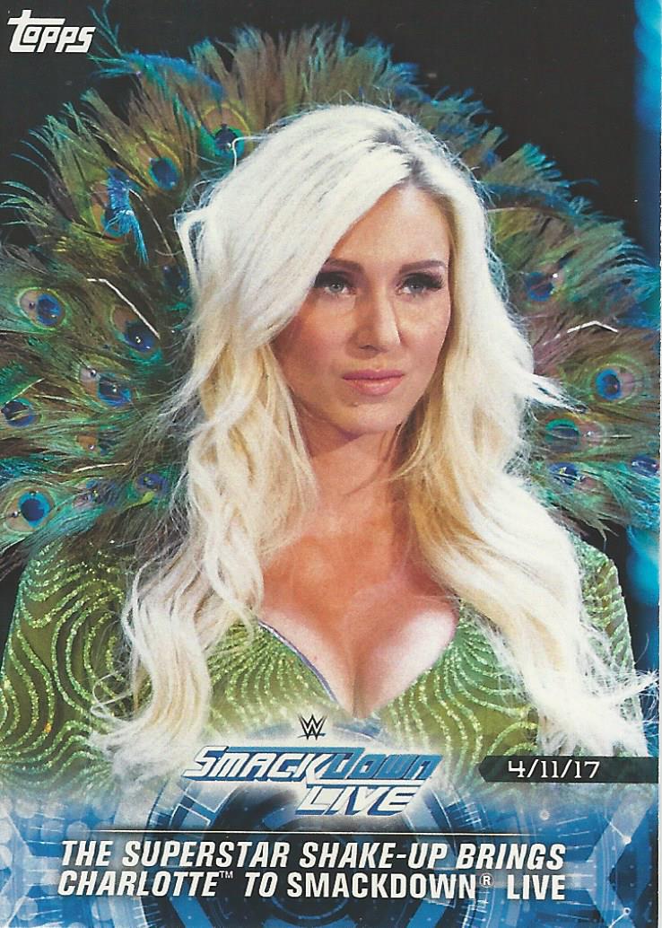 WWE Topps Road to Wrestlemania 2018 Charlotte Flair #84