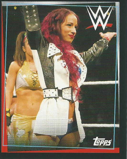 WWE Topps Road to Wrestlemania Stickers 2021 Sasha Banks #184