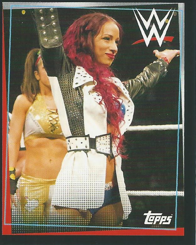WWE Topps Road to Wrestlemania Stickers 2021 Sasha Banks #184