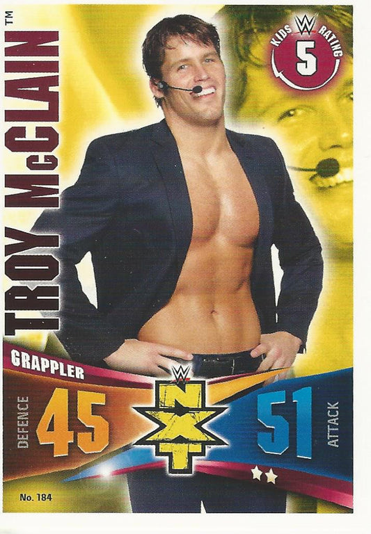 WWE Topps Slam Attax Rivals 2014 Troy McClain #184 NXT