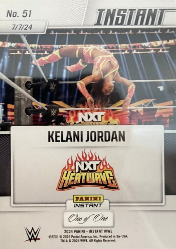 Kelani Jordan – Kelani Jordan Retains the NXT Women’s North American Championship trading card PW Catalog