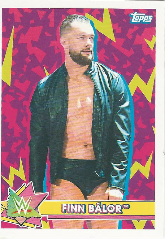 WWE Topps Heritage 2021 Sticker Card Finn Balor S-7 trading card PW Catalog