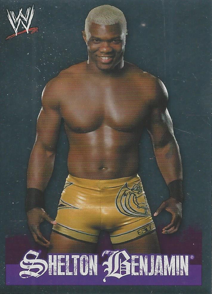 WWE Topps Rivals 2009 Stickers Shelton Benjamin Foil #185