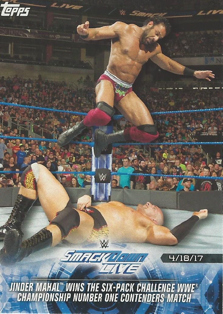 WWE Topps Road to Wrestlemania 2018 Jinder Mahal #85