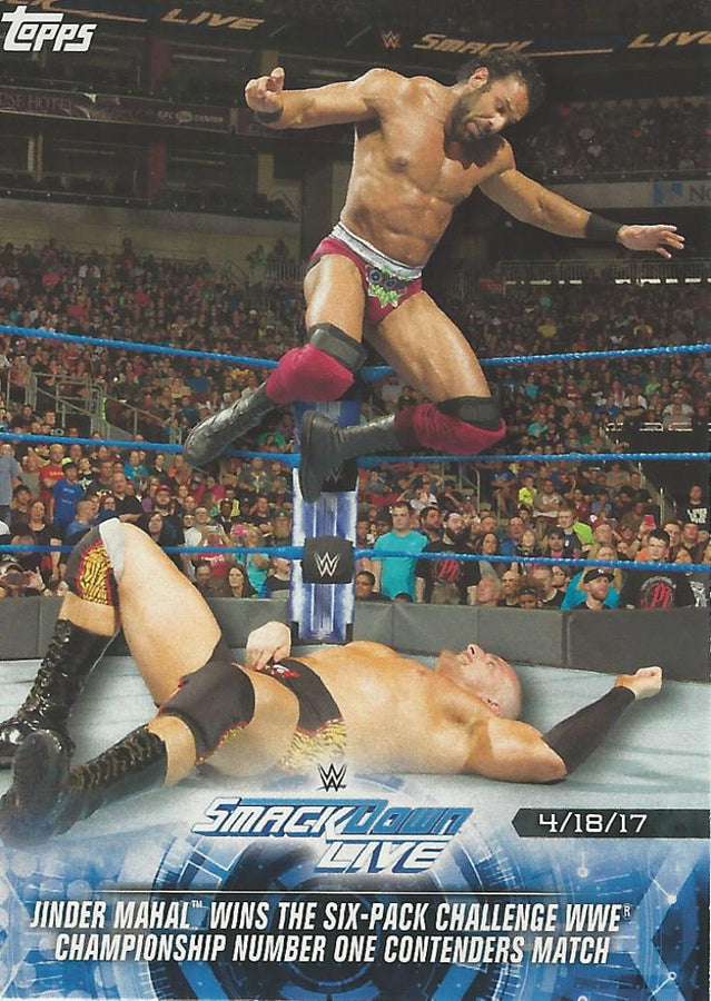 WWE Topps Road to Wrestlemania 2018 Jinder Mahal #85