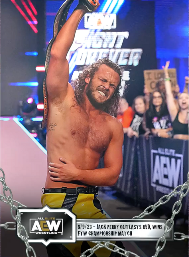 8/9/23 – Jack Perry – Jack Perry Outlasts RVD, Wins FTW Championship Match