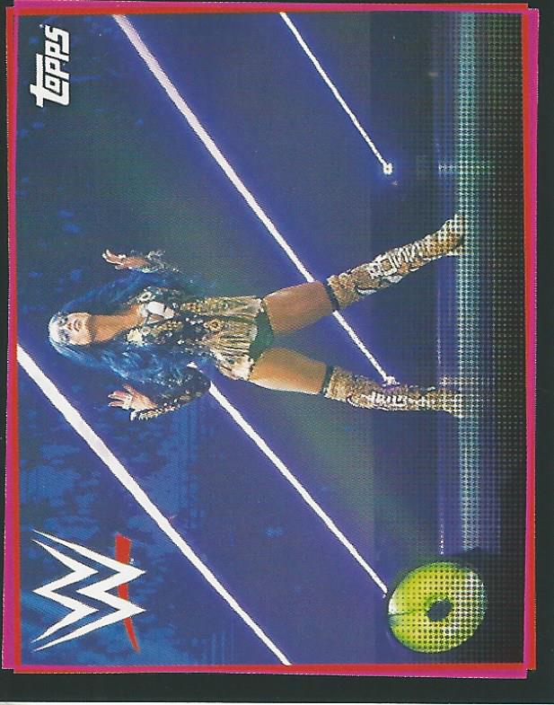 WWE Topps Road to Wrestlemania Stickers 2021 Sasha Banks #186