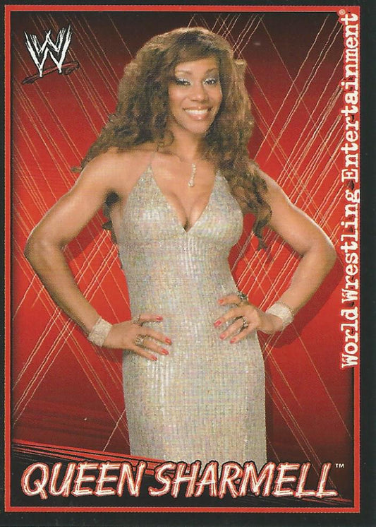 WWE Topps Superstars Uncovered 2007 Sticker Sharmell #186