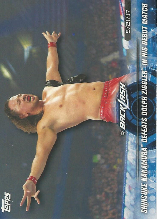 WWE Topps Road to Wrestlemania 2018 Shinsuke Nakamura #87