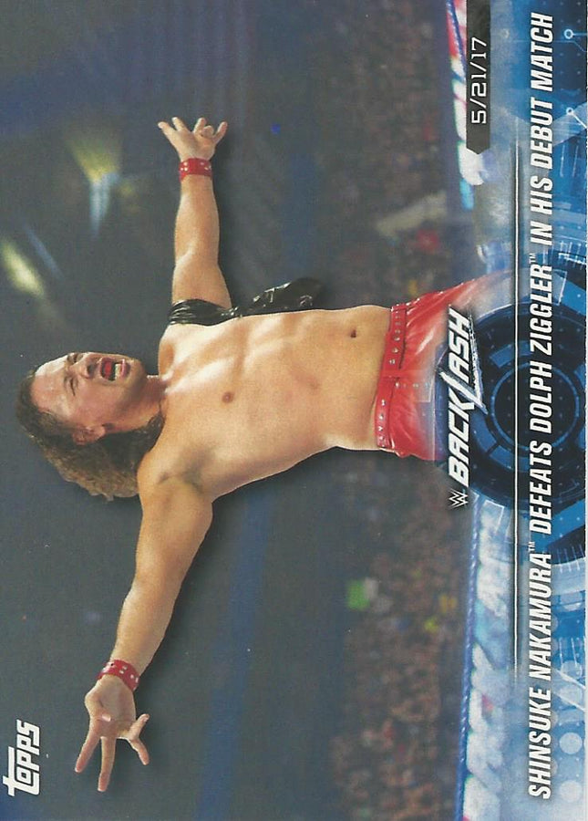 WWE Topps Road to Wrestlemania 2018 Shinsuke Nakamura #87