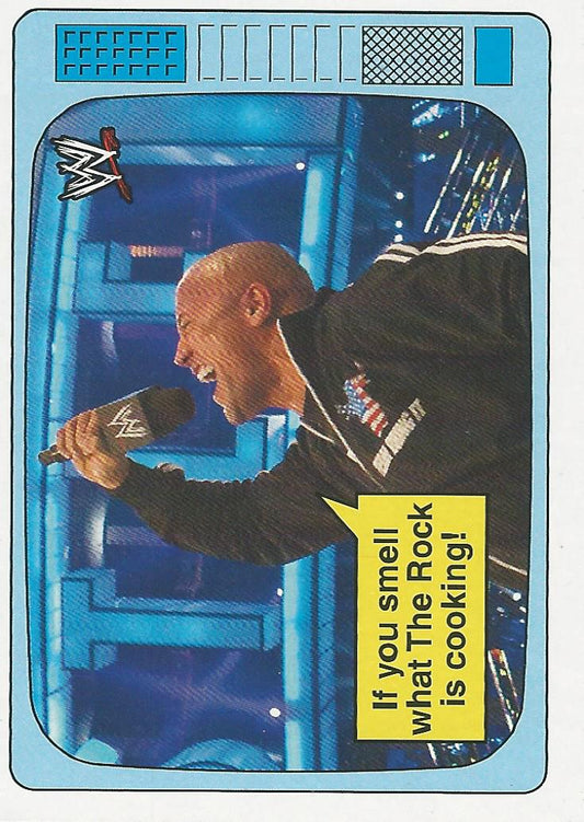 WWE Topps Heritage 2012 Superstars Speak The Rock 11 of 20