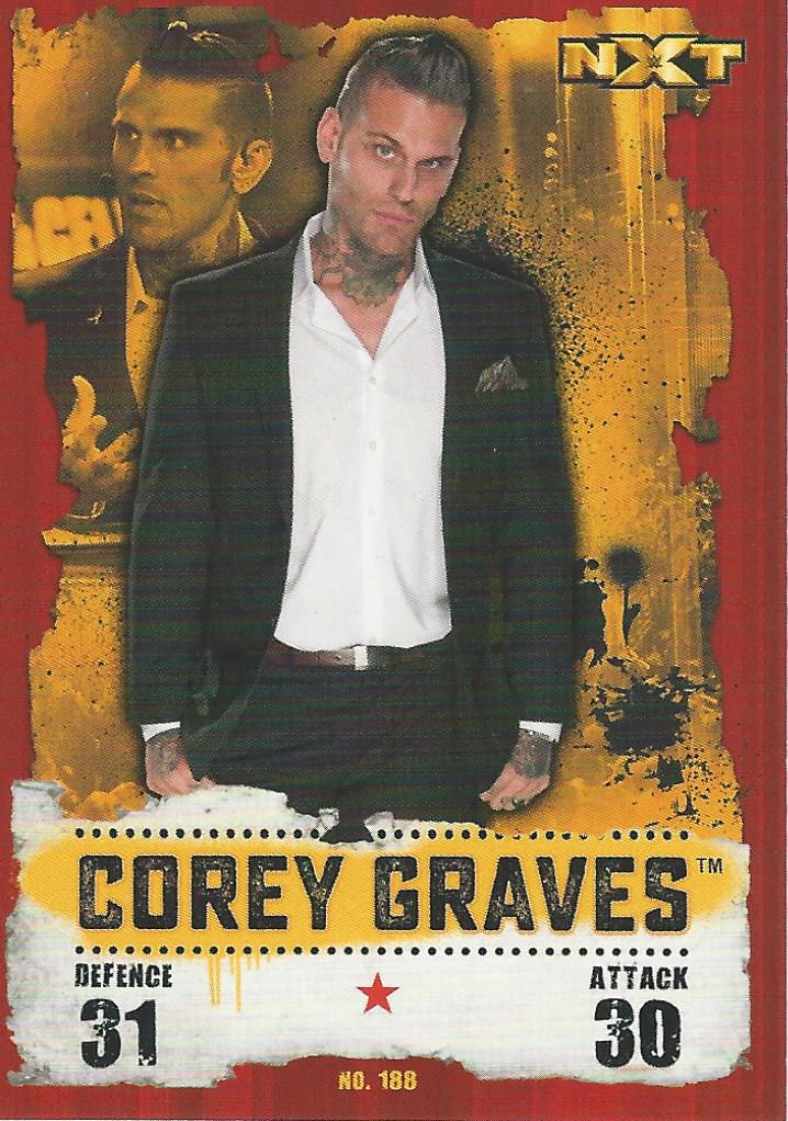 WWE Topps Slam Attax Takeover 2016 Corey Graves #188