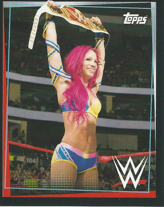 WWE Topps Road to Wrestlemania Stickers 2021 Sasha Banks #188