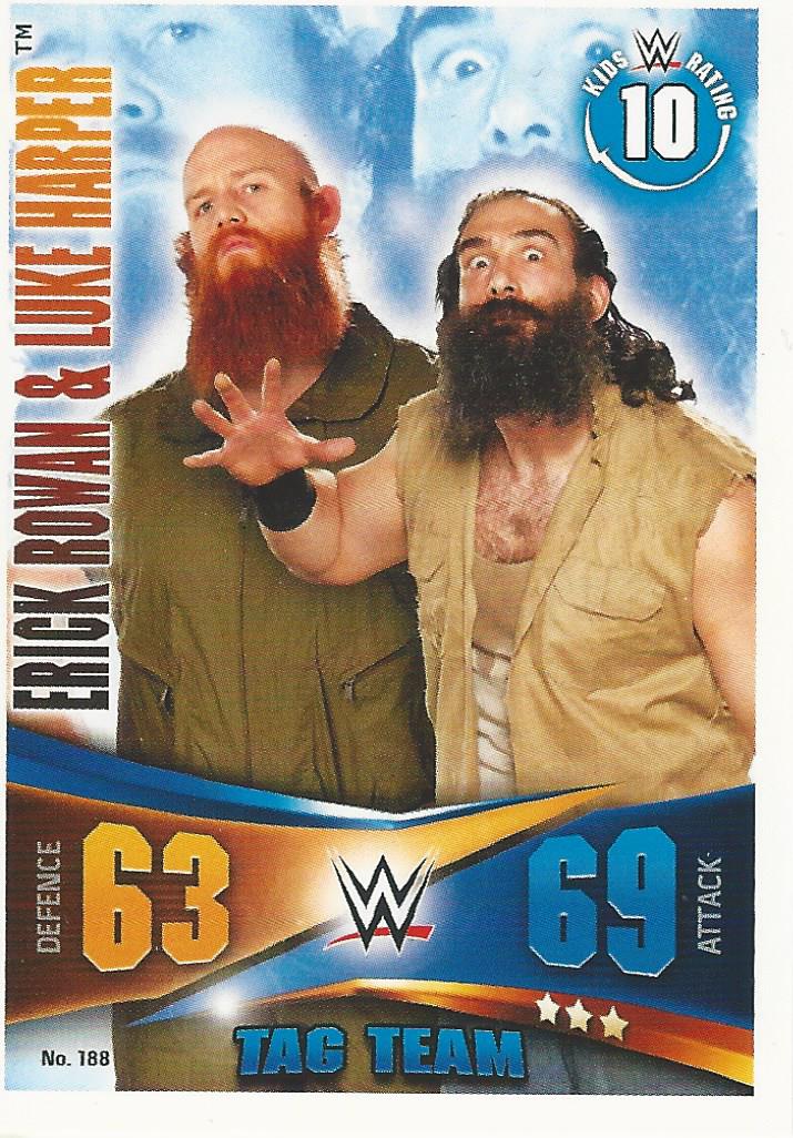 WWE Topps Slam Attax Rivals 2014 Rowan & Harper #188