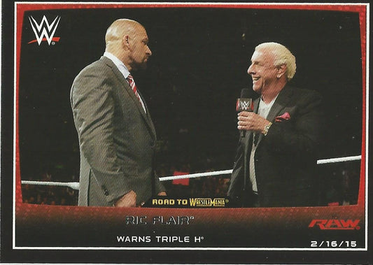 WWE Topps Road to WrestleMania 2015 Ric Flair #89