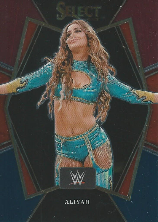 WWE Panini Select 2022 Red/Silver/Blue Aliyah #127