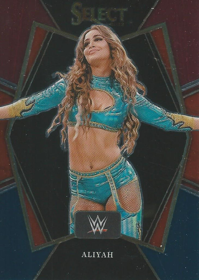 WWE Panini Select 2022 Red/Silver/Blue Aliyah #127